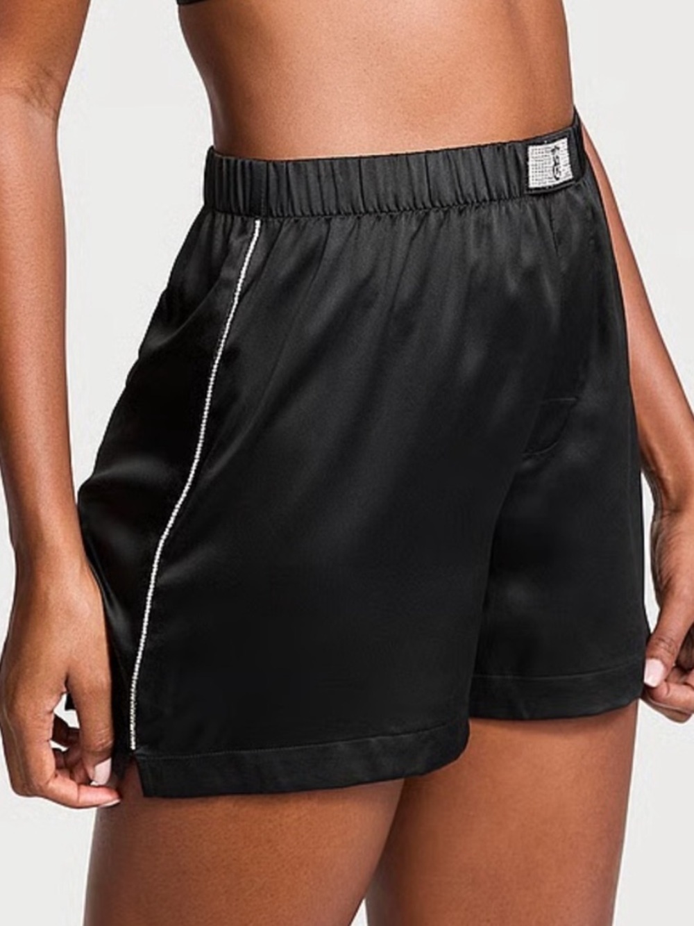 Victoria’s Secret Satin Rhinestone Shine Boxer Shorts XS